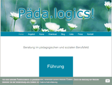 Tablet Screenshot of paeda-logics.ch